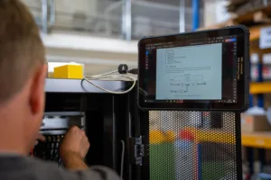 Auswertung von USV-Daten per Tablet in der Werkstatt