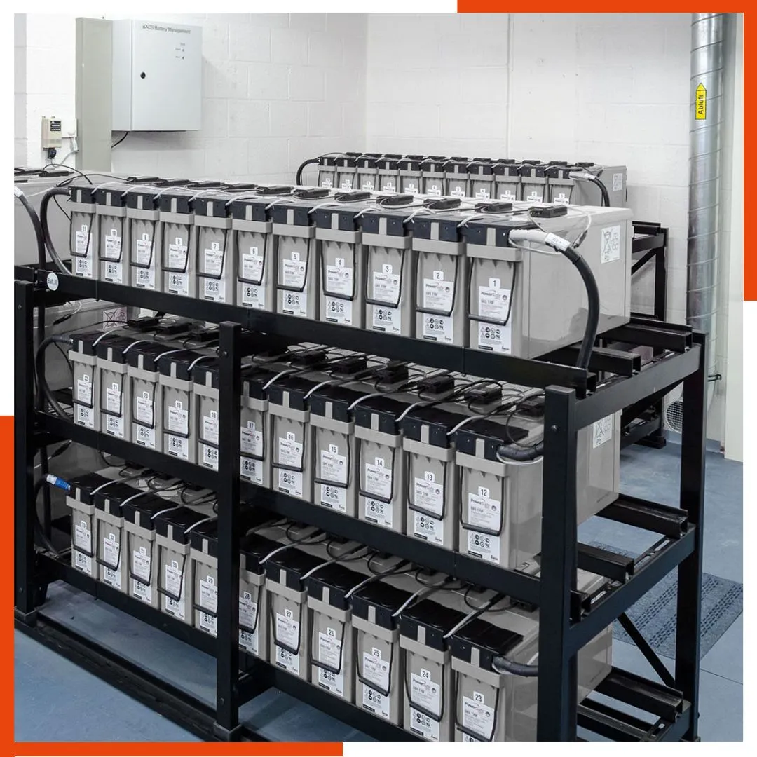 USV Batterieinstallation mit Batteriemanagementsystem