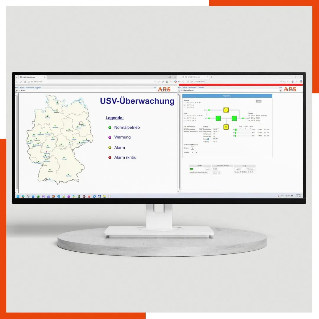 UNMS USV Software zur Überwachung von USV Anlagen